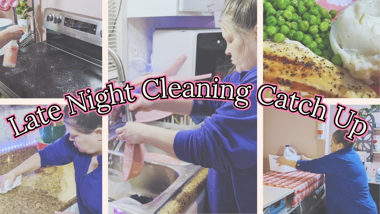 Вечерняя уборка со мной | Ужин, мытье посуды и стирка