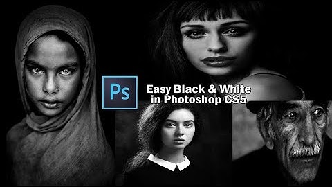 How to edit Dramatic Black & White | Adobe Photoshop CS5 | Black & White