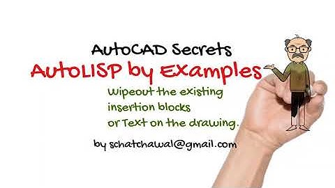 AutoCAD Secrets, AutoLISP by Examples, Wipeout the existing insertion blocks or Text on the drawing.