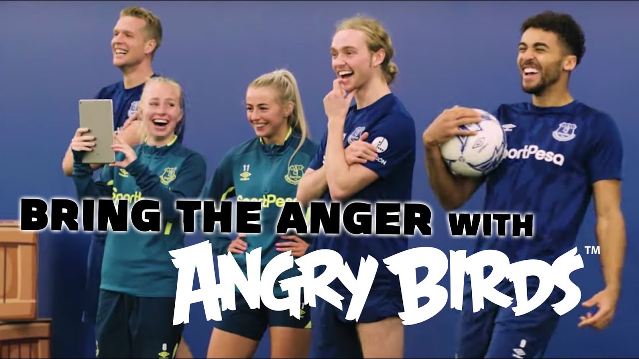 SCREAM-POWERED SCOOTER CHALLENGE! | EVERTON X ANGRY BIRDS FT. DOM CALVERT-LEWIN, CHLOE KELLY + MORE!