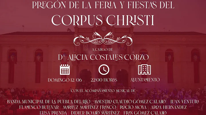 Pregn de la Feria y Fiestas del Corpus Christi a c...