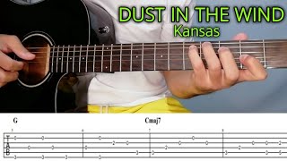 DUST IN THE WIND (Kansas) Detailed Plucking Tutorial with Free Tab