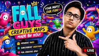 🎮 Playing YOUR Fall Guys Creative Maps LIVE! 💥