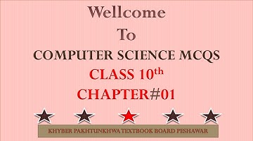 10th class Computer Science Chapter#01
