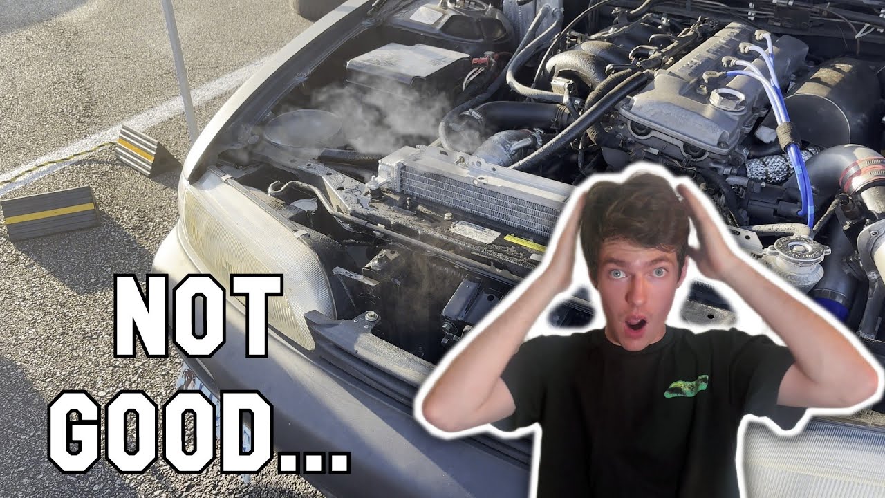 my 240sx OVERHEATED at USDRIFT!