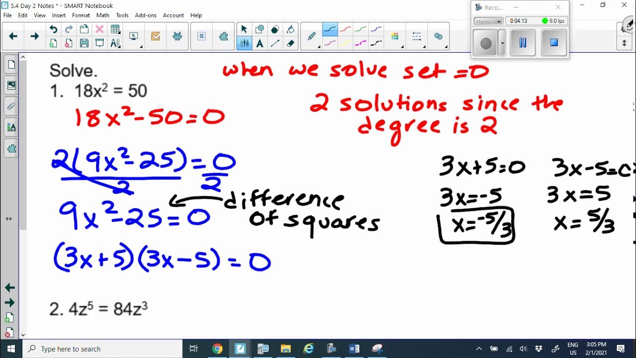 algebra 2 5.1.3 homework