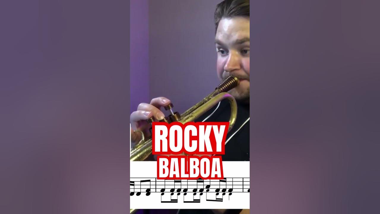 Rocky Balboa theme on trumpet #trumpet #trumpetcover #trumpetsheet #gonnaflynow #rockymusic