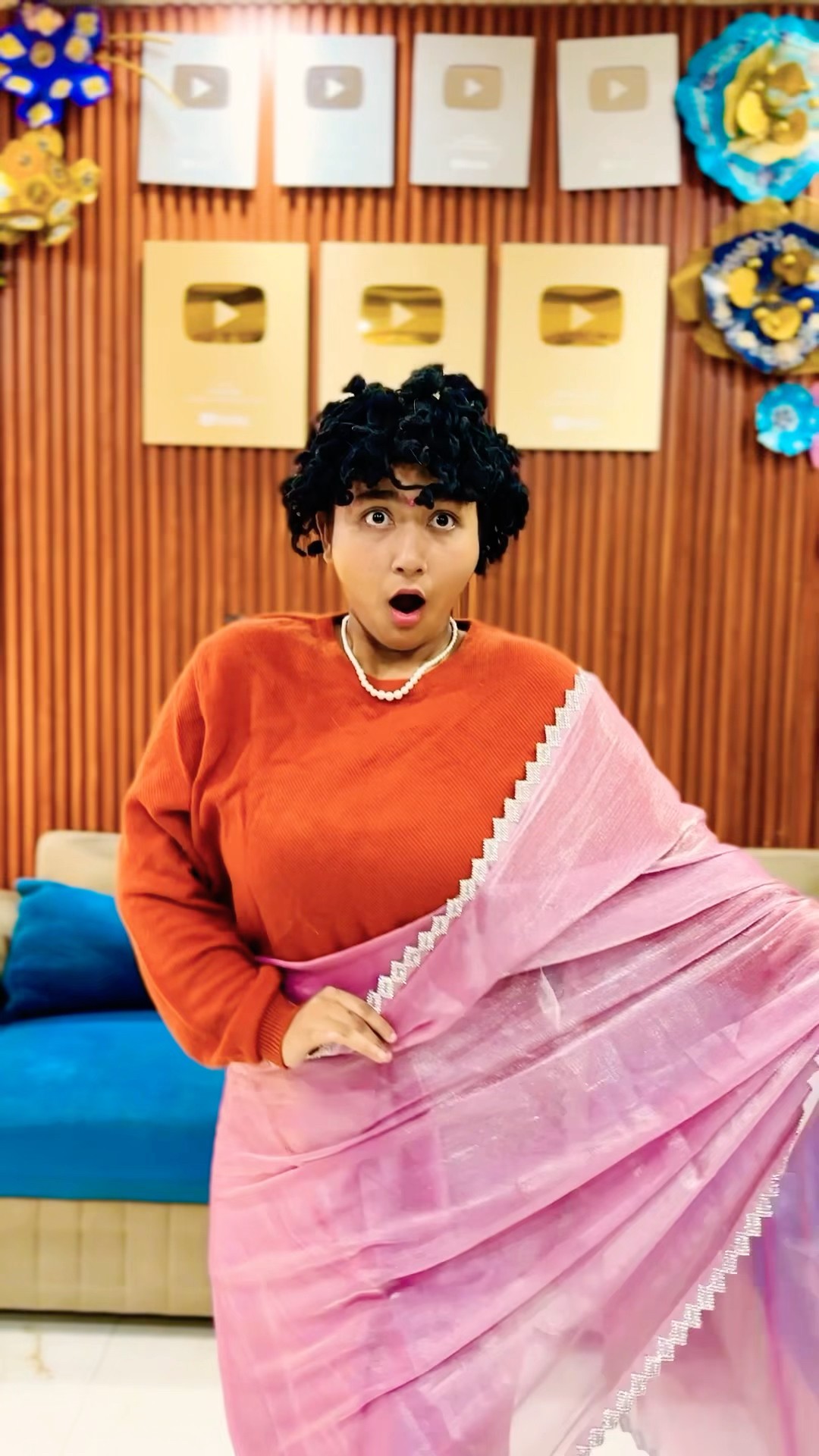 Golu Bana Papa Ki Pari ? Pink Wali Saree Part 3 #shorts #comedy #aslimonaofficial