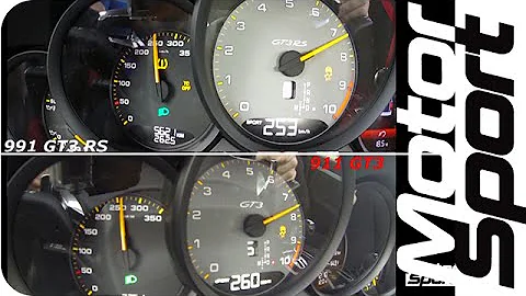 911 GT3 vs GT3 RS - 0-250 km/h :