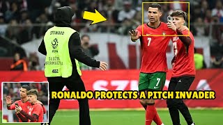 Ronaldo Stopped Security To Take Selfie With Pitch Invader screenshot 1