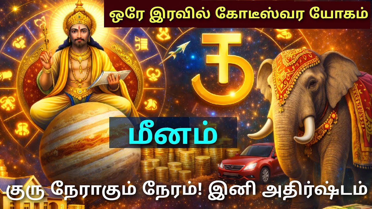 வக்ர நிவர்த்தி பலன் மீன ராசி  யாரும் எதிர்பார்க்காத நல்ல செய்தி!குரு வக்ர நிவர்த்தி பிறகு மீன ராசி