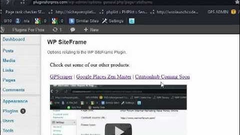 WordPress SiteFrame Demo