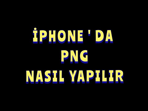İPHONE PNG NASIL YAPILIR