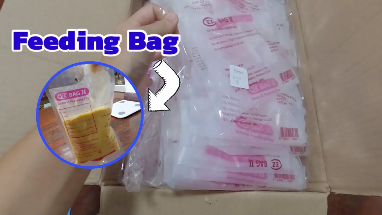 แกะกล่อง ถุงใส่อาหารเหลวสำหรับผู้ป่วย EZ Feeding Bag | เนื้อหาอาหาร เหลว ผู้ ป่วยที่แม่นยำที่สุด