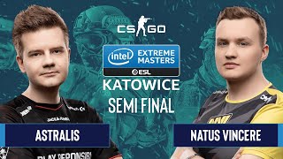 CS:GO  Astralis vs. Natus Vincere [Dust2] Map 1  Semifinals  IEM Katowice 2020