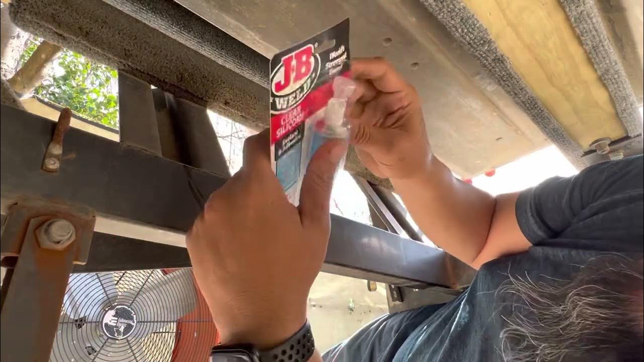 How to fix a leaking rivet on a aluminum boat ( Bass Tracker Pro 16