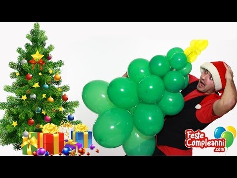 Albero di Natale con Palloncini - Decorazioni Natale - Tutorial 49 - Feste Compleanni