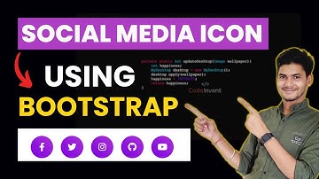 Building Stylish Social Media Icons with Bootstrap | Bootstrap Icons Tutorial #video #viralvideo