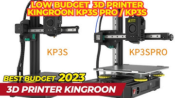 Best budget 3D Printer KINGROON KP3S Pro/ KP3S - KP3S Pro S1 with Resume Printing - Professional DIY