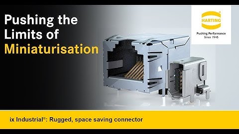 ix Industrial®: Rugged, space saving connector for Ethernet & MORE