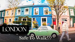 London's Posh area walk| Kensington | Notting Hill and Portobello Road | Vlog 31 [4K HDR]