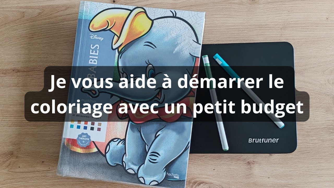 Je vous aide à démarrer le coloriage avec un petit budget