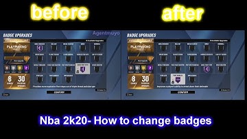Nba 2k20- How to change badges