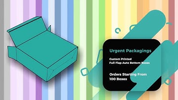 Custom Printed Full Flap Auto Bottom Boxes | Bottom Closure | Box Style | Urgent Packagings