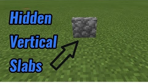 Hidden Vertical Slabs in Minecraft