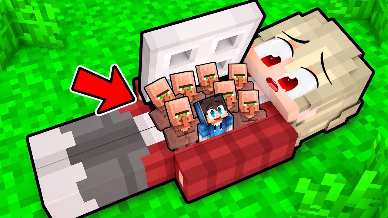 Postavil jsem Malý Dům Uvnitř Kevina v Minecraftu!