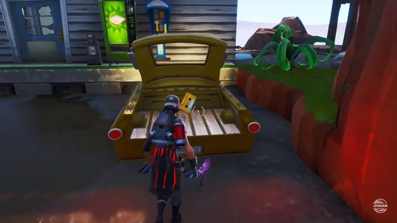 ww2 zombies glitches 2018 Fortnite - Collect Visitor Recording On The Floating Island & Retail Row (Out Of Time Challenges)
