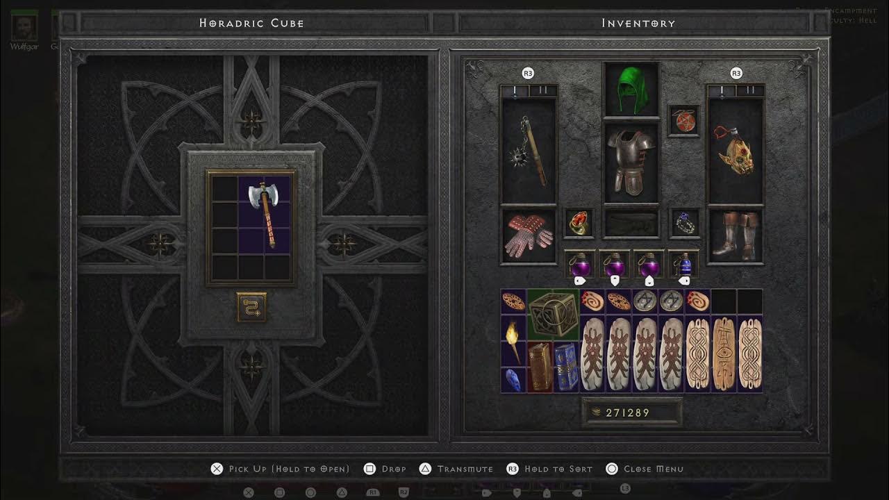 D2R, Making pride into a 10kHP iron golem. Merc Damage hits over 10k