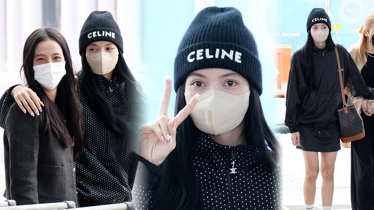 220915 BLACKPINK “LISA” (with.JISOO) 블랙핑크 리사 출국 직캠 Departure | 인천공항 • 비몽