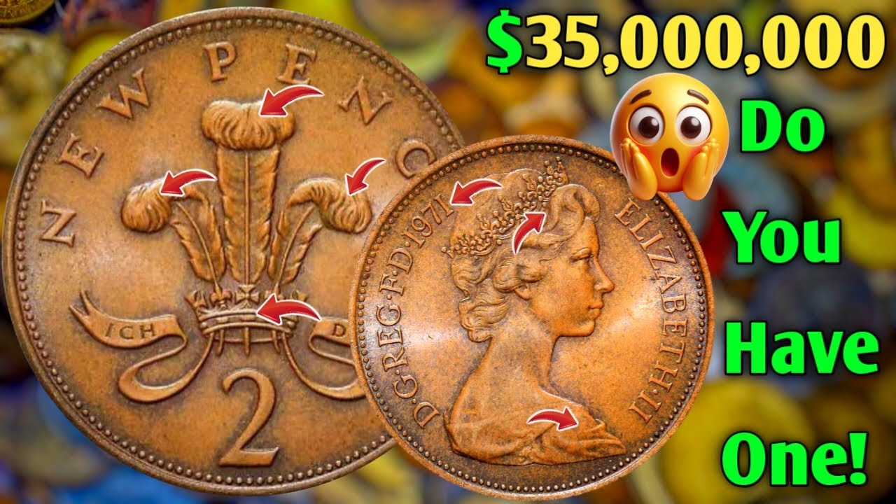 UK 1971 ERROR Elizabeth 2p NEW PENCE Coins Value | How Much is a 1971 2 NEW  PENCE Worth Money? - YouTube