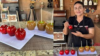 Manzanas Cubiertas con Caramelo - Feliz Día del Maestro - La Herencia de las Viudas