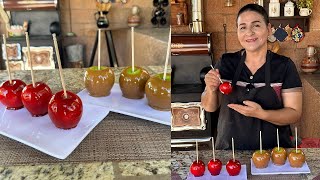 Manzanas Cubiertas con Caramelo  Feliz Día del Maestro  La Herencia de las Viudas