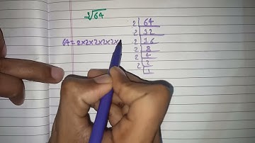 Cube Root of 64 by Prime Factorization Method