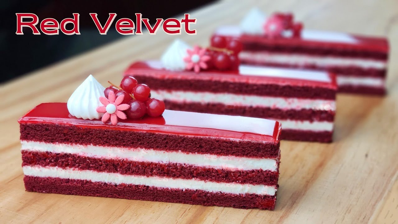 ⁣컵 계량 / 아름다운 레드 벨벳 케이크 / Beautiful Soft and Fluffy Red Velvet Cake Recipe / Cream Cheese Frosting