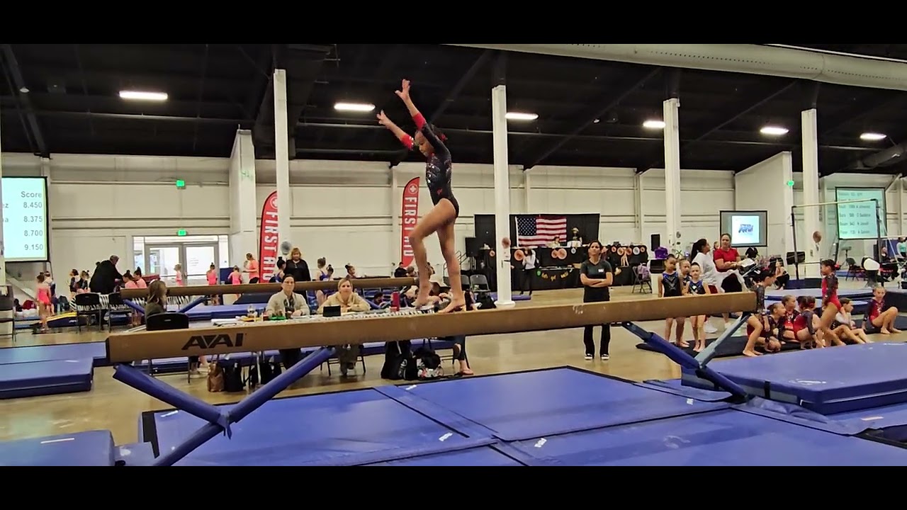 Level 4 Gymnastics Beam Routine I Judges Cup 2023 I Ava Rose I 11.18.23