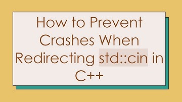 How to Prevent Crashes When Redirecting std::cin in C++