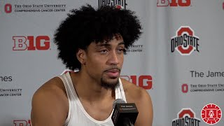Justice Sueing and Brice Sensabaugh Full Press Conference after Ohio State's 71-69 loss to Purdue