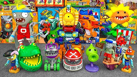 55 Minutes Unboxing ASMR Plants vs. Zombies Fun Track Game Toy Set | Toy Review