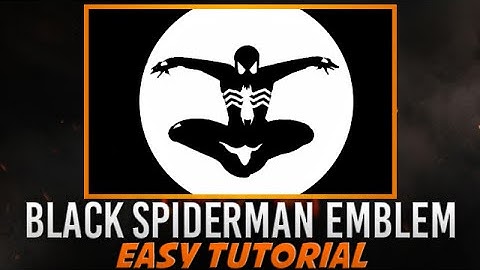 Black Ops 3 - How to make Black Spiderman Emblem | Easy Tutorial