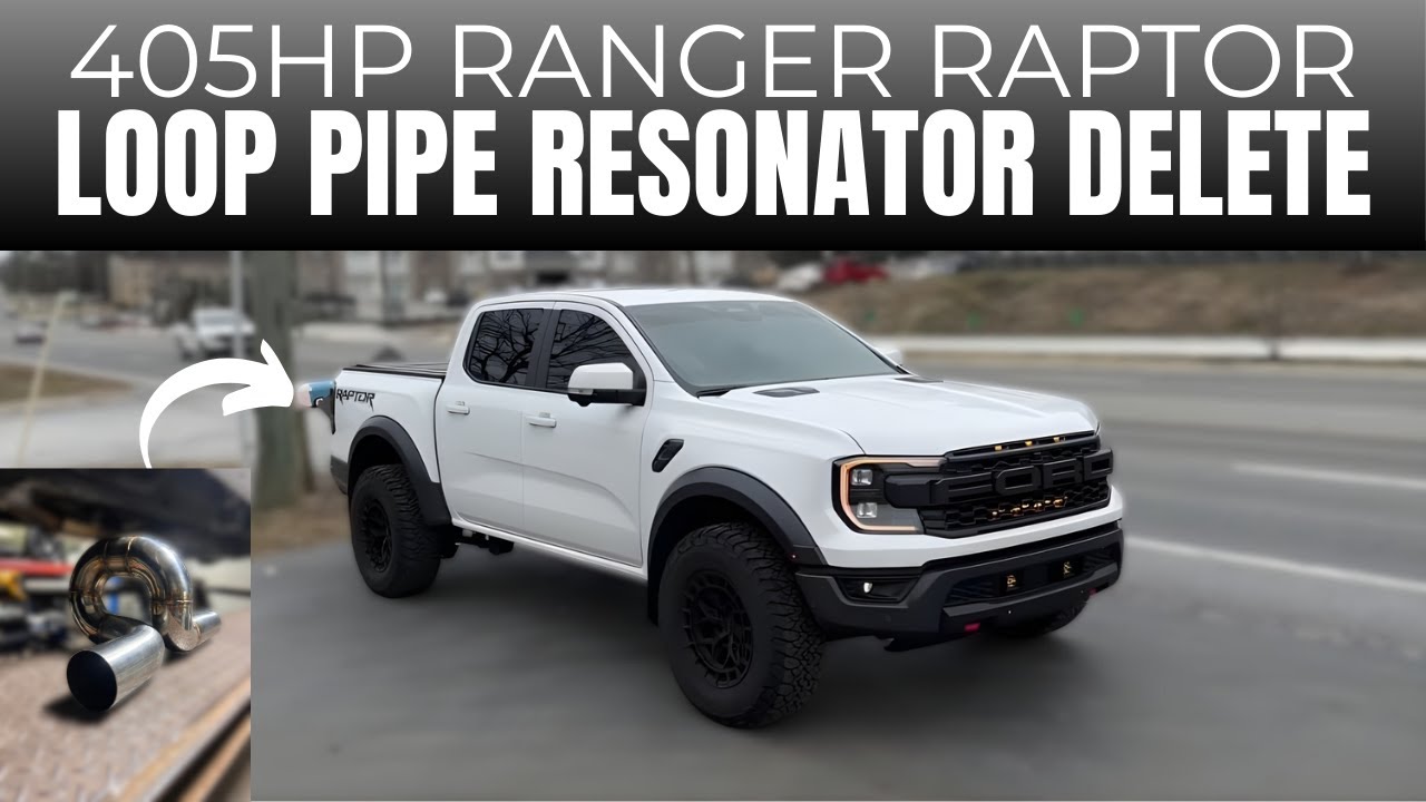 Ford Ranger Raptor 2024 года с двигателем 3.0L Twin Turbo V6 и установленной выхлопной системой L...