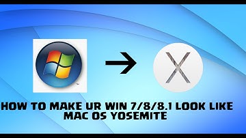 How To Make Your WIN 7/8/8.1 Look Like MAC OS Yosemite