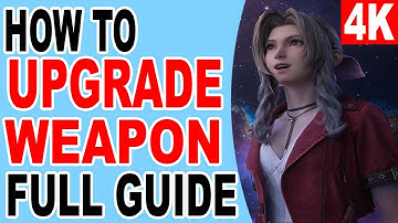 FF7 Rebirth How to Upgrade Weapons - Adjust Exclusive Weapon Skills - Final Fantasy 7 Rebirth