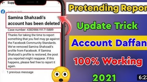 Pretending Report Facebook Update Trick 2021 | Fb Pretending Report Latest Trick 2021