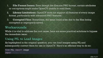 Resolving the cv2.imread Issue: Why OpenCV Fails to Load Certain Images