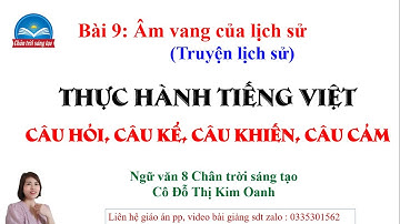 Thực hành tiếng việt: Câu hỏi, câu cảm, câu khiến, câu kể- Ngữ văn 8 Chân trời sáng tạo Dễ hiểu nhất