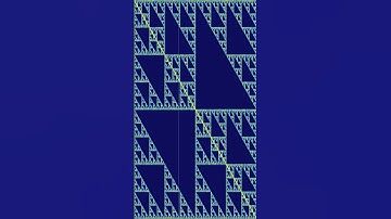 Sierpinski triangle across the audio spectrum #synth #electronicmusic #spectral #livecoding